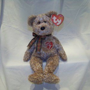 Vintage Collectible Beanie Baby 2002 Original Signature Bear RETIRED